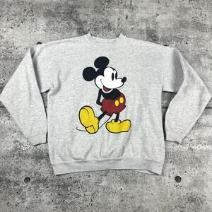 Vintage Mickey Mouse Sweatshirt 90s Size Medium (22.5x24.5)